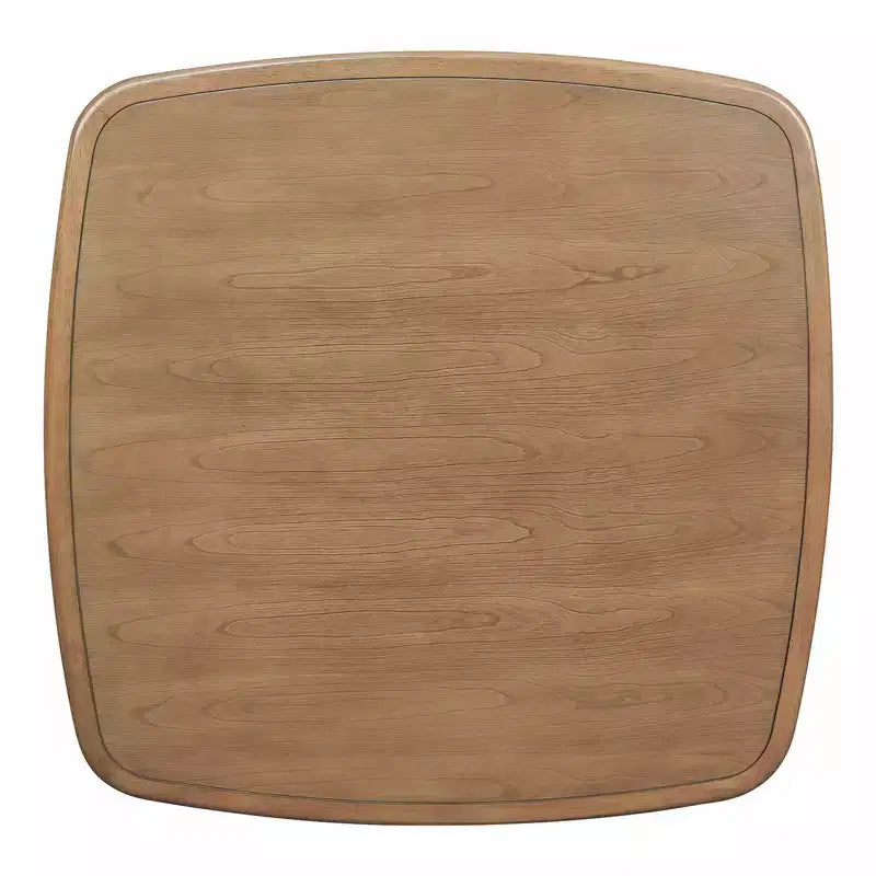 Homy Casa Wooden Dining Table with Storage Shelf