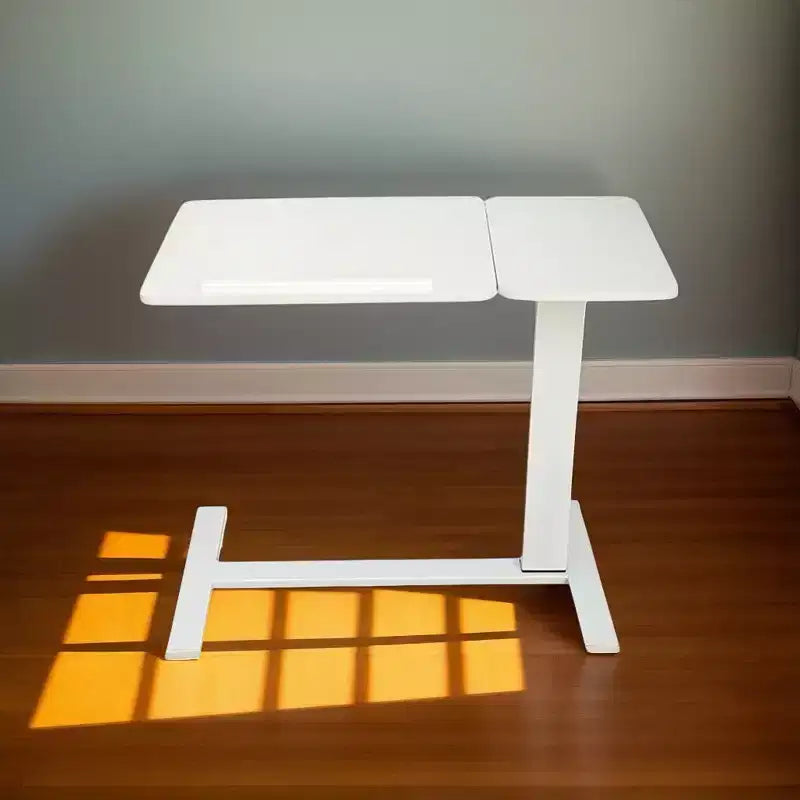 GDFStudio Phaedra Modern Foldable Bedside Table with Wheels and Adjustable Height