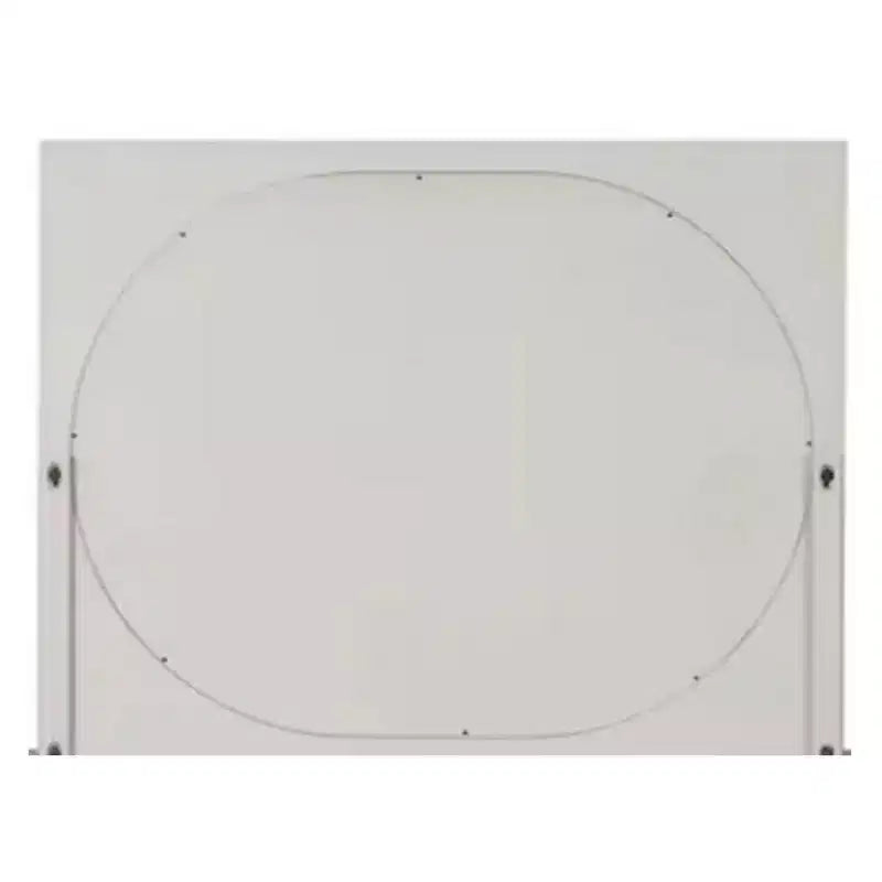 Royal Hampton Mirror, Round Beveled Edges, White Oak Solid Rubberwood 36x46