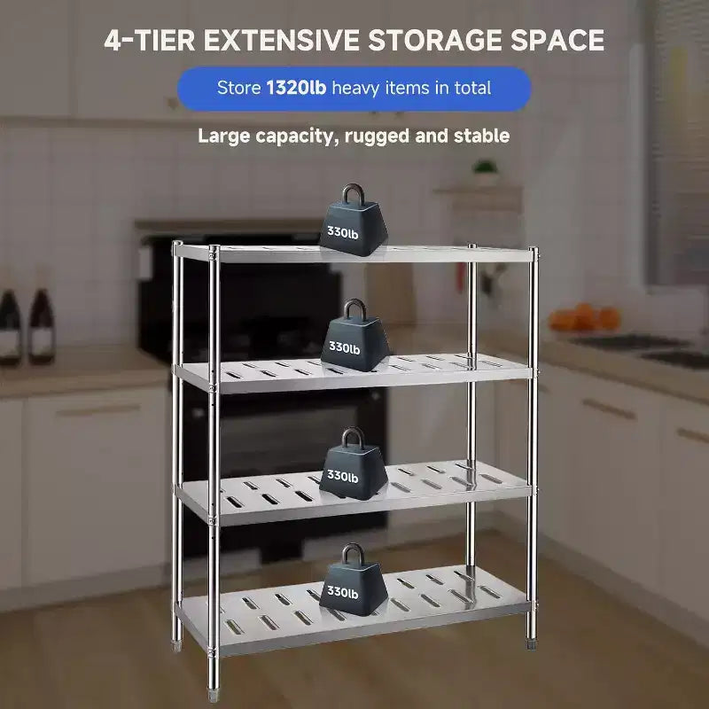 COZONY Heavy Duty Storage Shelf, Metal Shelving Unit with High Capacity for Kitchen Garage Office Warehouse