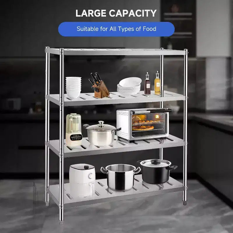 COZONY Heavy Duty Storage Shelf, Metal Shelving Unit with High Capacity for Kitchen Garage Office Warehouse