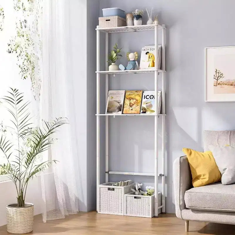 Over Toilet Storage Shelf Space Saver 3 - Tier Bathroom Organizer Rack White Matte Finish Easy Install Large Capacity