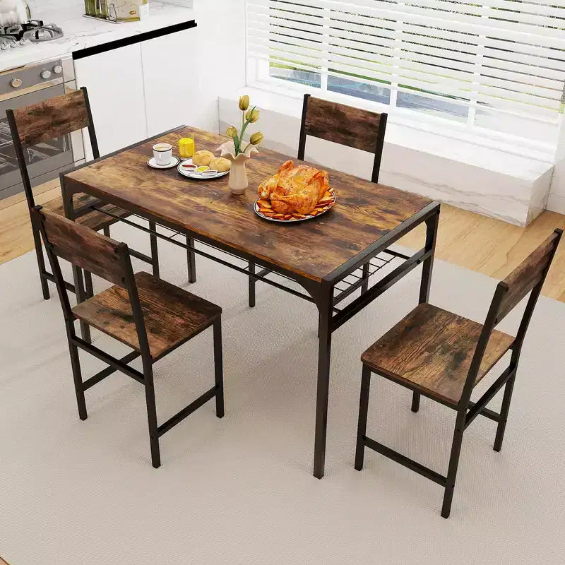 Costway Set of 2 Dining Chairs w/Metal Legs Slanted Back Wide Seat for Living Room