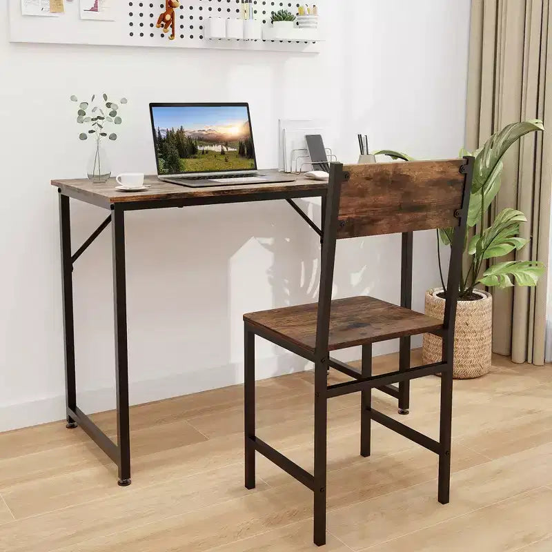 Costway Set of 2 Dining Chairs w/Metal Legs Slanted Back Wide Seat for Living Room