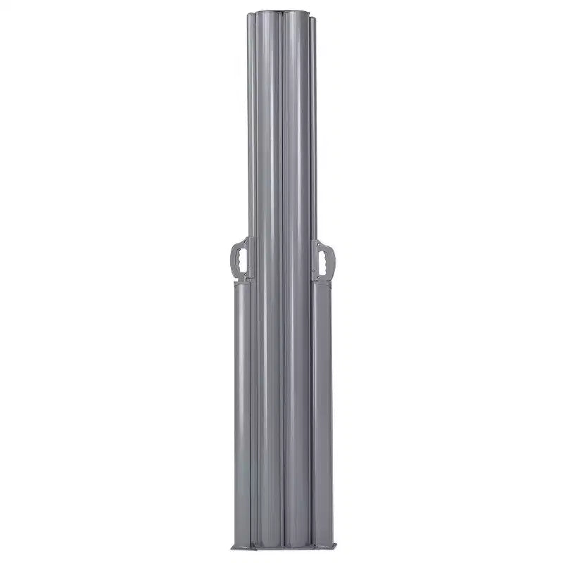 Costway 237 x 71 H Patio Retractable Double Folding Side Awning Screen Divider Beige