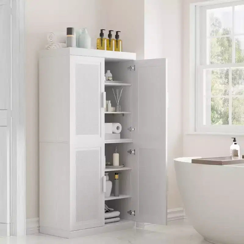 Dovelina Adjustable Hinges Cable Management! Black Sideboard Solves Storage Pain Points