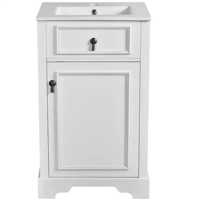 20 Small Bathroom Vanity Sink Combo with Drawers, Bathroom Floor Cabinet with Shelf and Soft Close Door