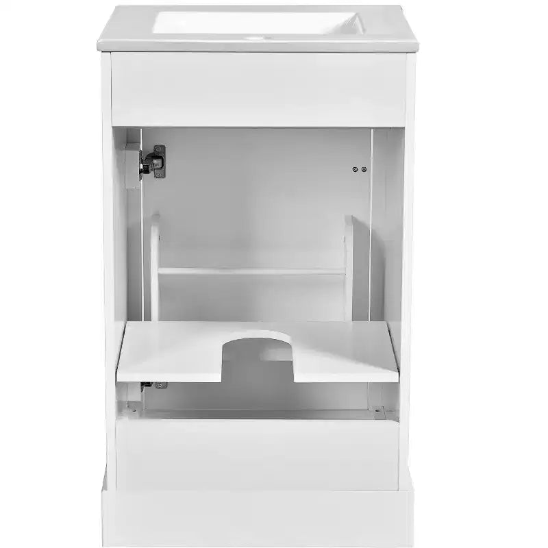 20 Small Bathroom Vanity Sink Combo with Drawers, Bathroom Floor Cabinet with Shelf and Soft Close Door