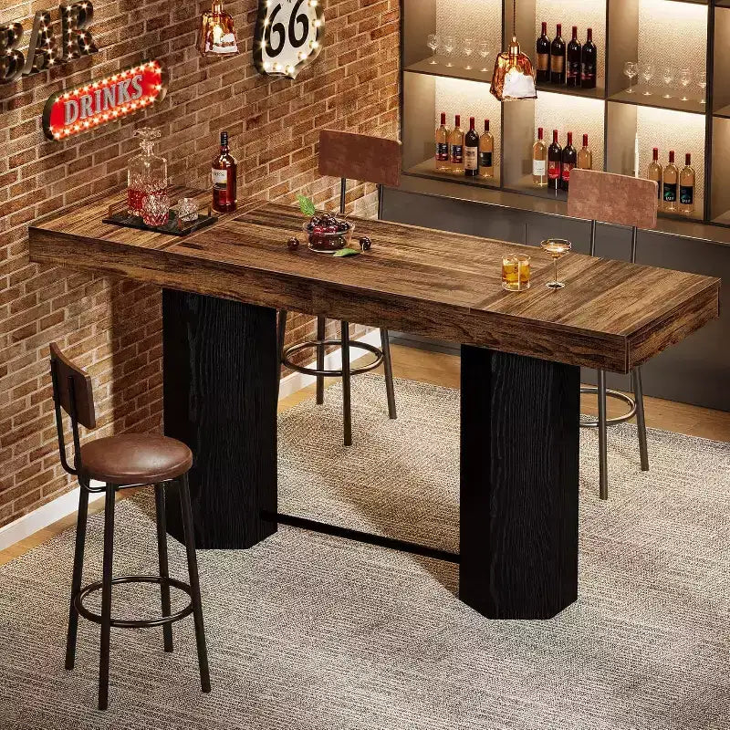 Table de bar extra-longue de 70,9