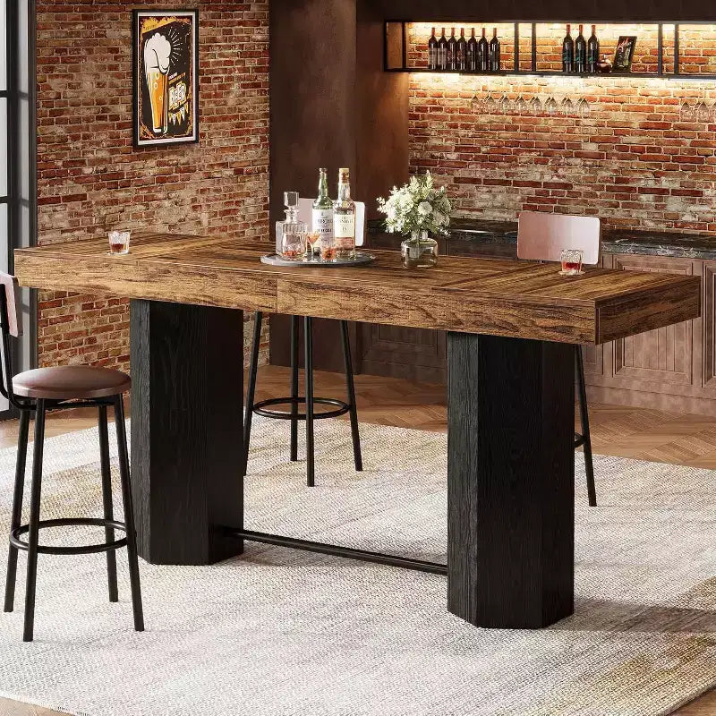 Table de bar extra-longue de 70,9
