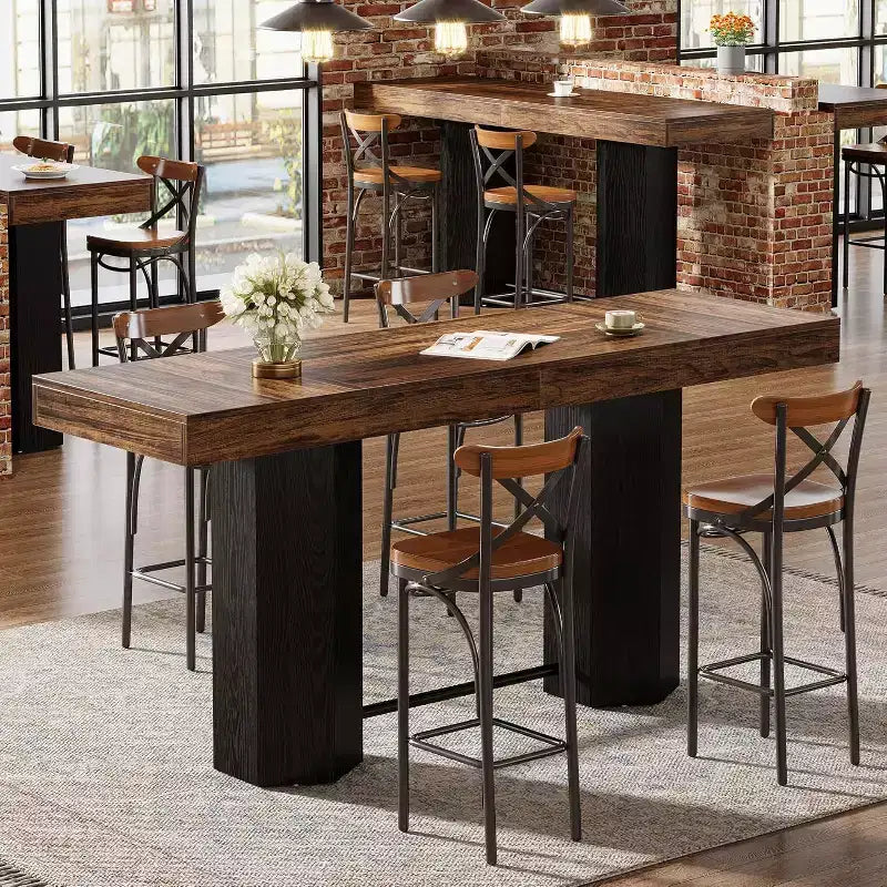 Table de bar extra-longue de 70,9