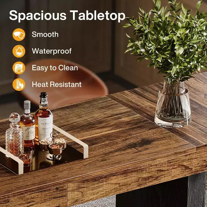Table de bar extra-longue de 70,9