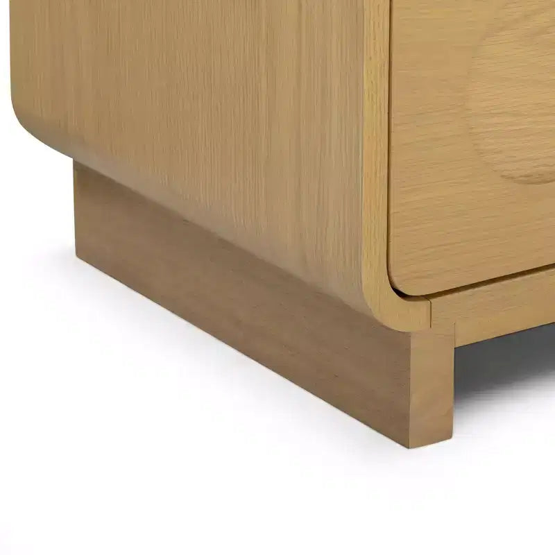 Teamson Home Tenley Modern 2-Drawer Wood Nightstand with Push-Open Design