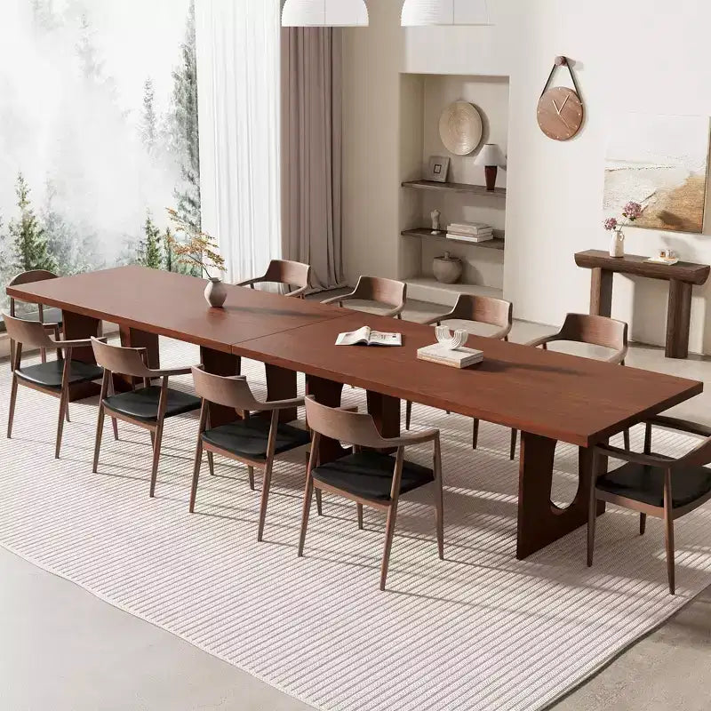 COZONY 70 Rectangular Dining Table for 6-8 People - Modern Long Kitchen Table with Heavy Duty Pedestal Legs, Large Dinner Eating Table