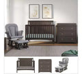 Child Craft Scout 3-Piece Nursery Set with 4-in-1 Convertible Crib, Dresser with Changing Table Topper, and Cozy Glider