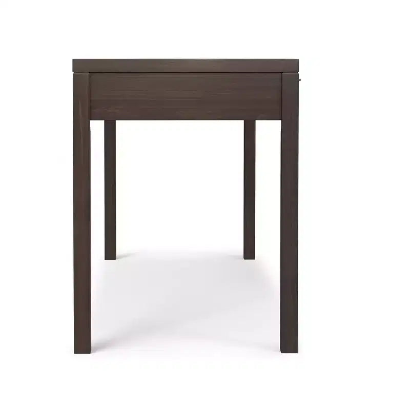 Fabian SOLID WOOD Contemporary Modern 72 inch Wide Wide Desk in Warm Walnut Brown