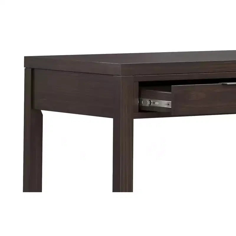 Fabian SOLID WOOD Contemporary Modern 72 inch Wide Wide Desk in Warm Walnut Brown