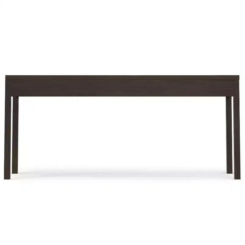 Fabian SOLID WOOD Contemporary Modern 72 inch Wide Wide Desk in Warm Walnut Brown