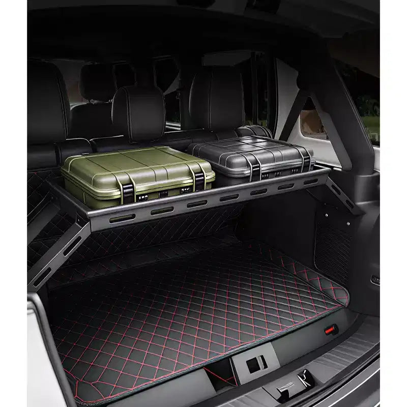 Heavy-Duty Rear Trunk Cargo Storage Rack for 2007-2025 Wrangler JK JKU JL JLU Unlimited 4DR  350LBS Carbon Steel Luggage Rack  Easy Installation