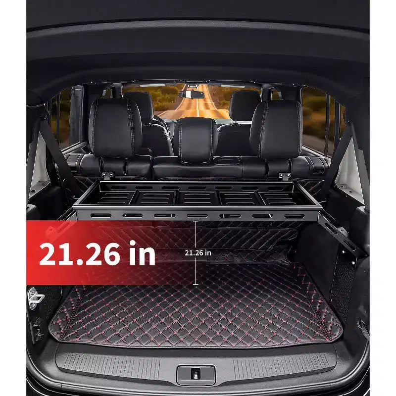 Heavy-Duty Rear Trunk Cargo Storage Rack for 2007-2025 Wrangler JK JKU JL JLU Unlimited 4DR  350LBS Carbon Steel Luggage Rack  Easy Installation