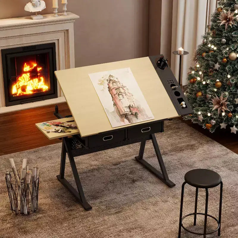 Table à dessin réglable