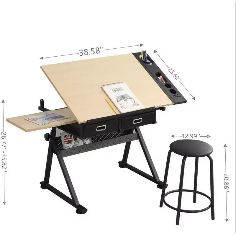 Table à dessin réglable