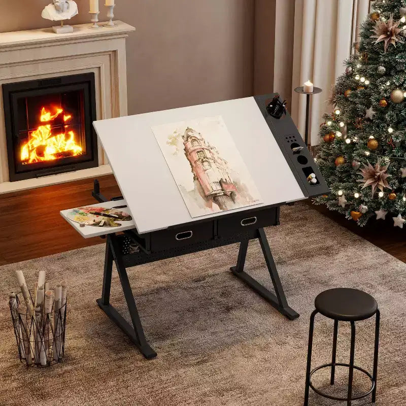 Table à dessin réglable
