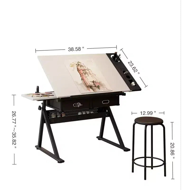 Table à dessin réglable