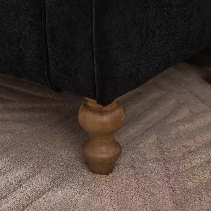 GDFStudio Changmin Modern Wooden Upholstered Storage Bench with Double Lids and Rolled Armrest