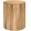 Table d'appoint contemporaine en manguier massif de 50,8 cm de large
