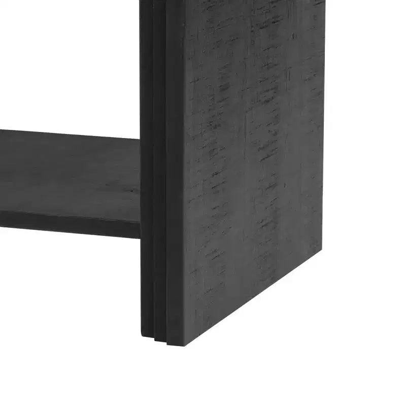 Console de rangement moderne 60" avec tiroirs, table d'entrée à coins arrondis pour couloir ou salon