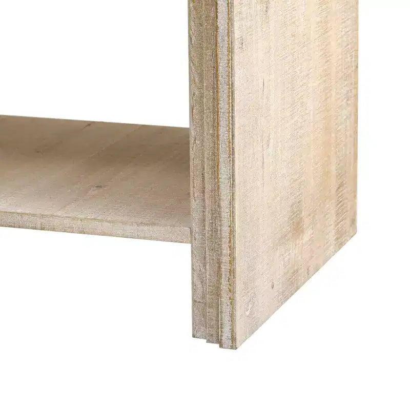 Console de rangement moderne 60" avec tiroirs, table d'entrée à coins arrondis pour couloir ou salon