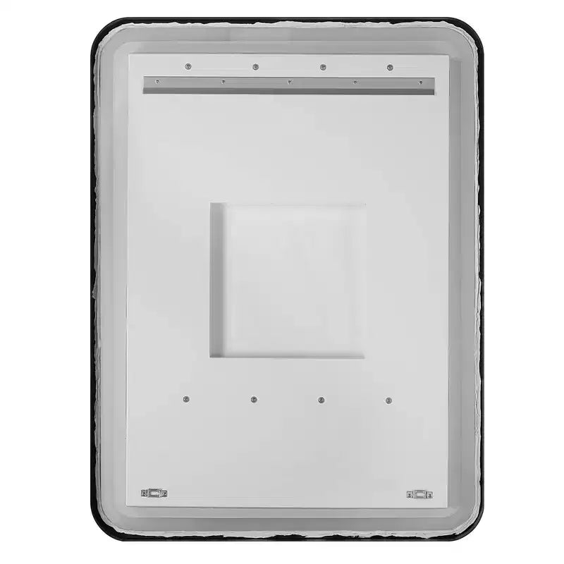 Miroir mural rectangulaire LED 30 x 40 Noir satiné