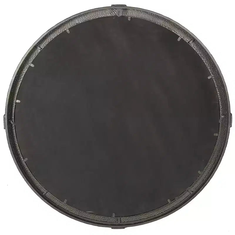 Miroir rond en métal - Argenté