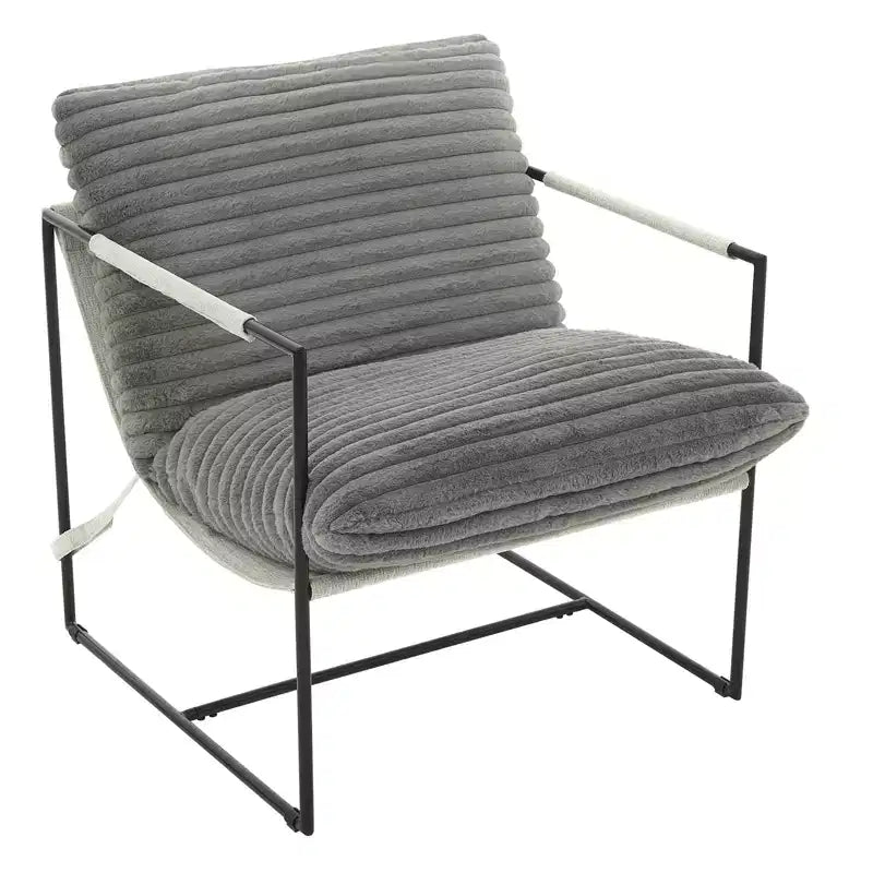 Siège de salon rembourré, cadre métallique ergonomique, coussin et dossier moelleux, pour salon, chambre à coucher