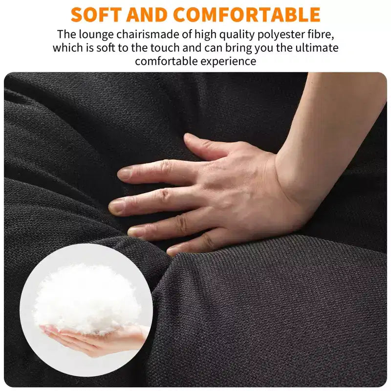 Siège de salon rembourré, cadre métallique ergonomique, coussin et dossier moelleux, pour salon, chambre à coucher