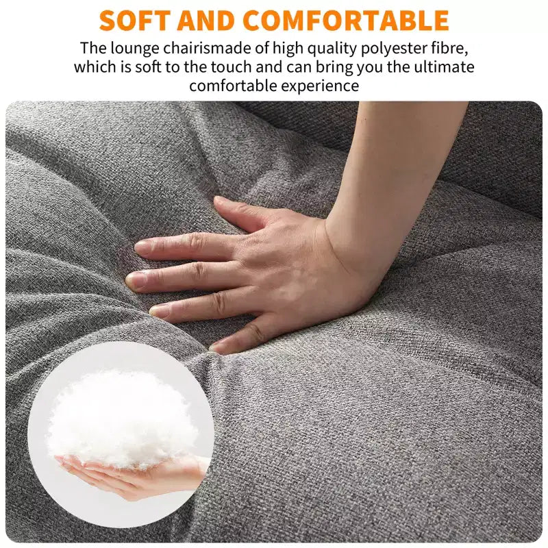 Siège de salon rembourré, cadre métallique ergonomique, coussin et dossier moelleux, pour salon, chambre à coucher
