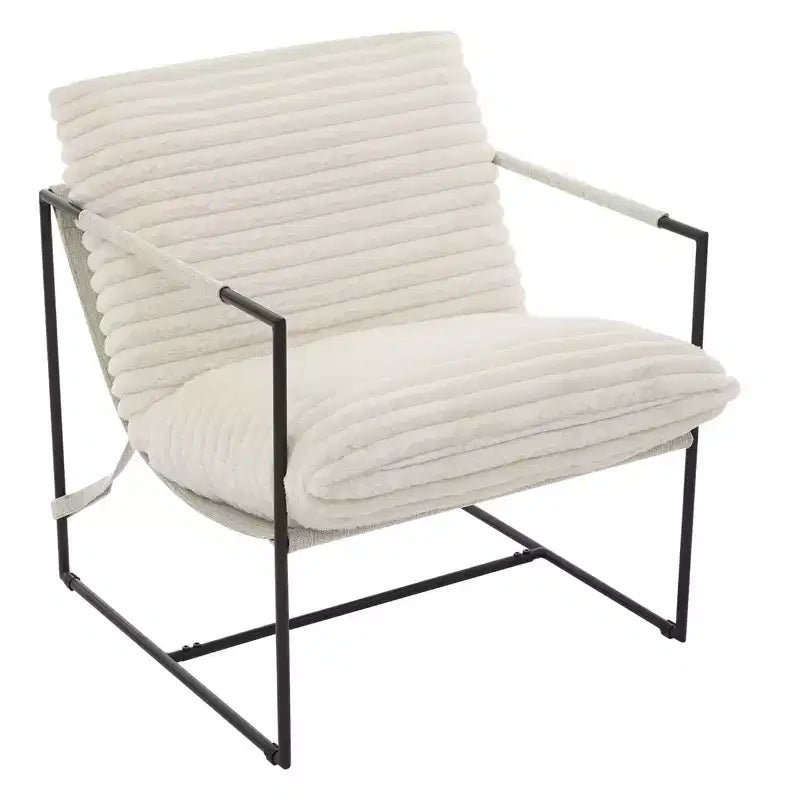 Siège de salon rembourré, cadre métallique ergonomique, coussin et dossier moelleux, pour salon, chambre à coucher