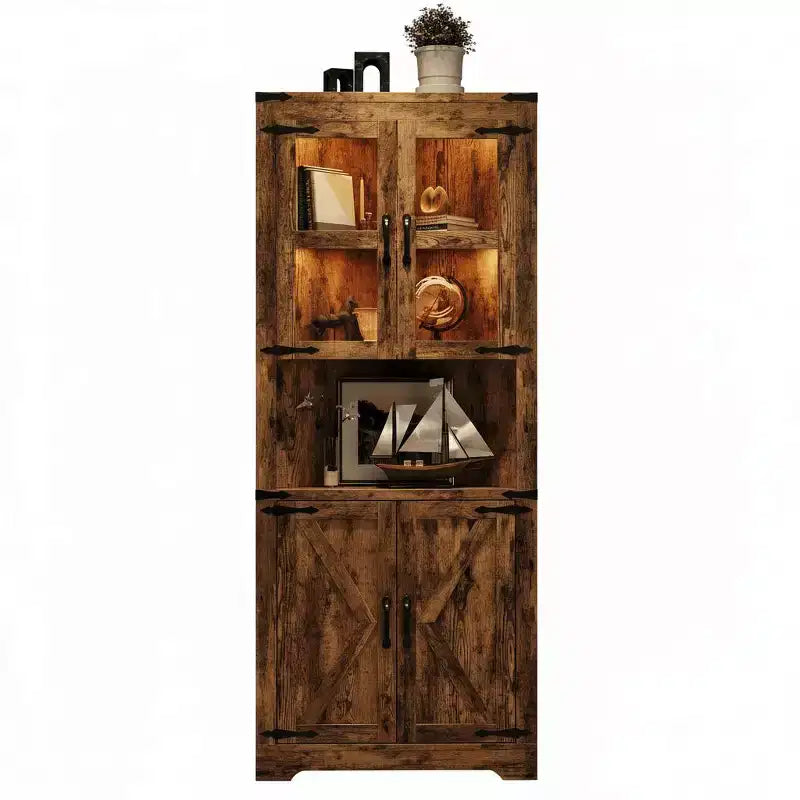 Meuble d'angle de style fermette