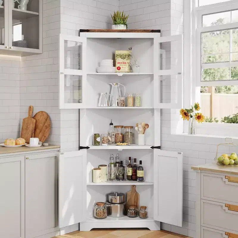 Meuble d'angle de style fermette