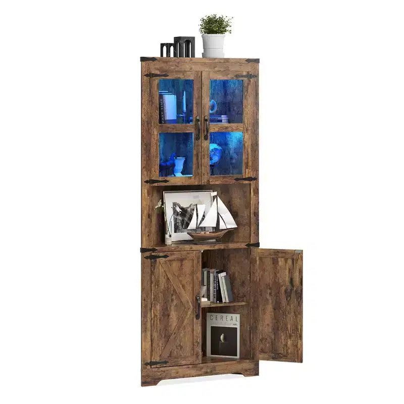 Meuble d'angle de style fermette