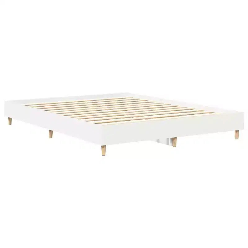 Cadre de lit 152 x 203 cm, bois manufacturé