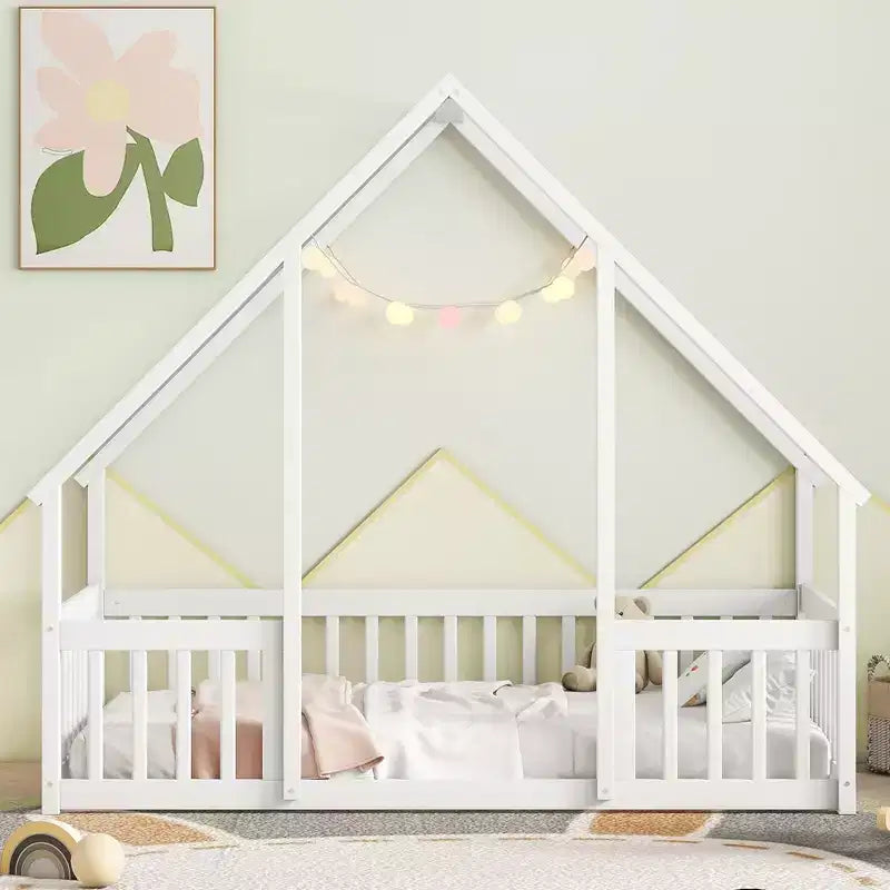Lit mezzanine King Rangement sous le lit Grande capacité de poids Métal robuste