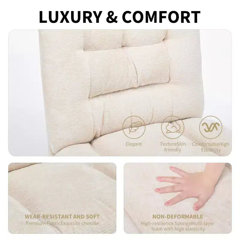 Chaise en chenille croisée avec roulettes, chaise de bureau large pour coiffeuse, chaise de bureau pivotante à 360° et réglable en hauteur pour chambre à coucher