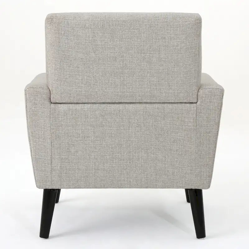 31.1 Upholstered Button Tufted Club Chair with Rubber Legs