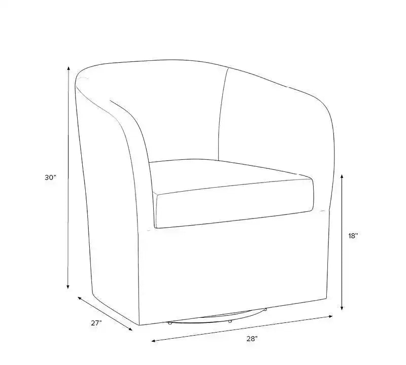 Rhea Swivel Chair - Threshold