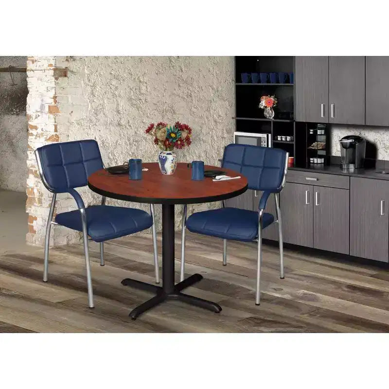 Cain Round X Base Breakroom Table - Regency