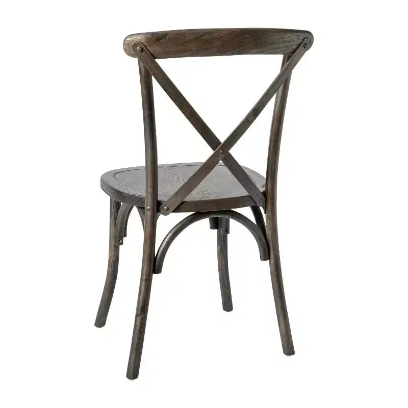 Merrick Lane Davisburg Stackable Wooden Cross Back Bistro Dining Chair