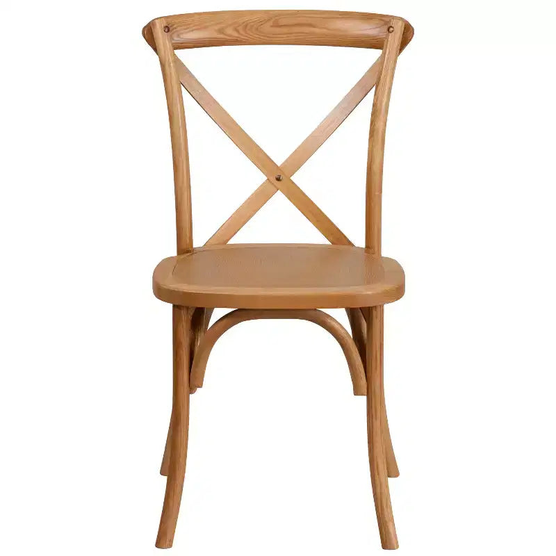 Merrick Lane Davisburg Stackable Wooden Cross Back Bistro Dining Chair