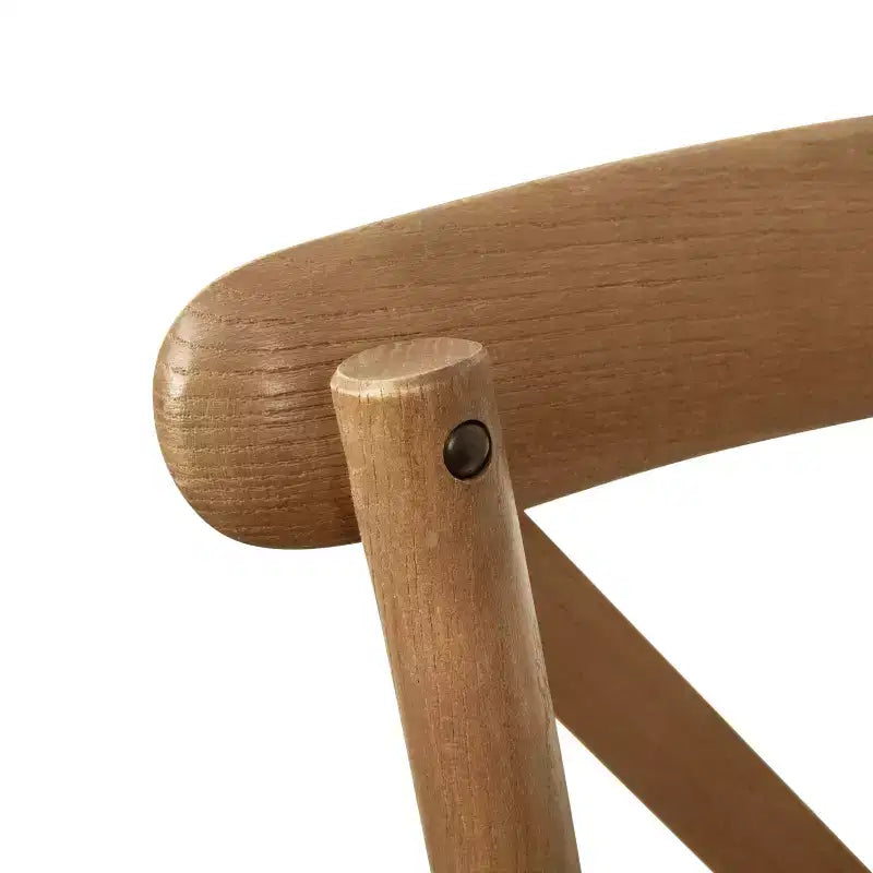 Merrick Lane Davisburg Stackable Wooden Cross Back Bistro Dining Chair